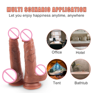 Fabrika fiyat 7.6 inç pürüzsüz yüzey yeni zanaat gerçekçi simülasyon uzun büyük kafa dev Dildos - Product Image 4