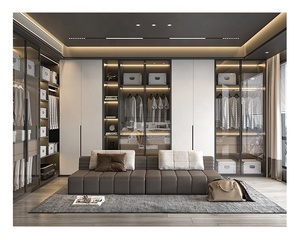 Morden Gris Automatique Boutique Meubles Armoire de Stockage Armoire Modulaire en Bois Placards pour la Chambre - Product Image 3