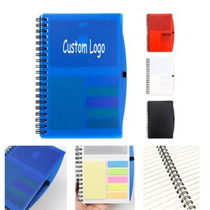 Promotional Allegheny Sticky Notes, Flags and Pen Notebook Advertising Gifts Notebook with Custom Logo PVC Cover Note Pad - Product Image 1
