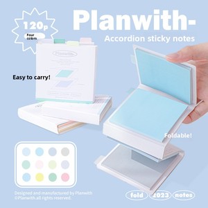 Planwith Customizable Foldable Sticky <strong>Notes</strong> Colorful Adhesive Tearable Memo Pad 4 Colors Student <strong>Exam</strong> Study Office Stationery - Product Image 2