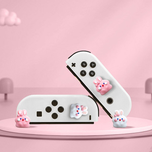 Kit de poignées de pouce en Silicone souple AKSW-189 pour Nintendo Switch Lite OLED housse de manette de protection en caoutchouc - Product Image 4