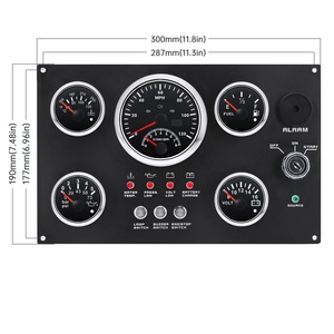 Gösterge paneli 12V yakıt seviyesi su sıcaklığı yağ basıncı ile 5 ölçüm seti - Product Image 6