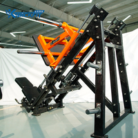 Presse à jambes linéaire en acier, machine de fitness commerciale durable et sécurisée, réglable, capacité maximale de charge utilisateur 200 kg