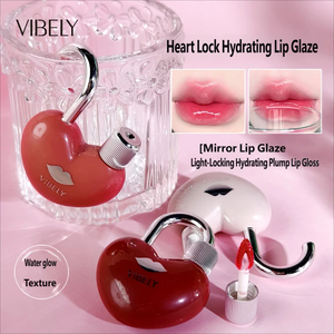 <span class=keywords><strong>Gloss</strong></span> à lèvres hydratant et nourrissant en forme de mini-cœur, effet miroir, longue tenue, waterproof - Product Image 3