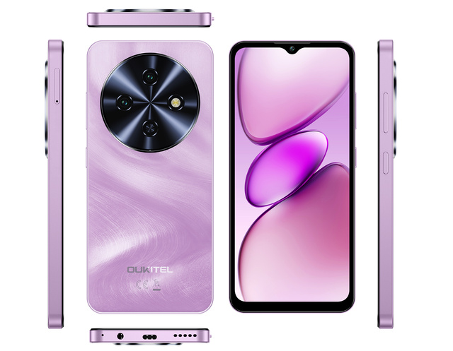 Original Oukitel C5 Smartphone 4+64GB 6.6 Inch BOE HD Resolution Screen Android 15 Reverse Charger Octa Core Dual SIM Cell Phone