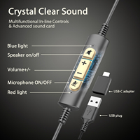 Design ergonomique et qualité sonore optimale Casque d'affaires filaire avec microphone antibruit Réponse en équipe et fin d'appel