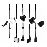 Kit de nettoyage d'aquarium, épuisette magnétique, grattoir à algues, pince à plantes aquatiques, brosse pour aquarium, nettoyeur de verre, kit de nettoyage cinq en un