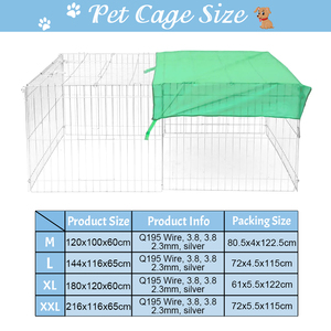 Prezzo diretto di fabbrica durevole esercizio pieghevole cucciolo coniglio <span class=keywords><strong>Pet</strong></span> recinto per esterni per box box per cani recinzioni metalliche per cani - Product Image 6