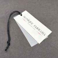 Étiquettes suspendues personnalisées à double couche, en papier translucide de luxe, étiquettes de marque de vêtements de haute qualité, étiquettes suspendues sur mesure pour vêtements