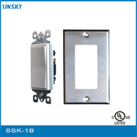 Shanghai Linsky 15A 125V-277V Interrupteur à bascule à palette blanc