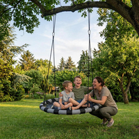 Zoshine Balançoires suspendues robustes et réglables de 40/48 pouces pour jardin, avec 2 sangles de suspension – Modèle populaire