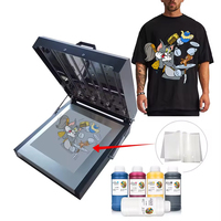 Film DTF A4 de haute qualité à pelage instantané, film d'impression par transfert thermique brillant et brillant à chaud pour T-shirts