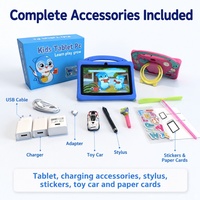 Tablette pour enfants de 7 pouces, Android 13, 12+256 Go, 5800 mAh, processeur quadricœur, tablette d'apprentissage pour tout-petits, prise en charge scolaire, Netflix, YouTube Kids