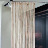 Voile de rideau transparent de qualité supérieure, tissu doux filtrant la lumière, matière respirante pour la décoration intérieure des hôtels et résidences