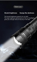 Lampe torche LED rechargeable à longue portée de 2 km, super brillante, pour Titok, Facebook, Youtube, avec fonction laser