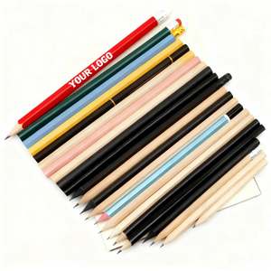 Lápices Personalizados con Logotipo para Regalo Empresarial, Lápices HB con Borrador, Lápices Verdes, Lápices Rosas - Product Image 1