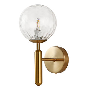 Applique murale de style nordique minimaliste de luxe tout en cuivre, lampe de chevet simple et moderne pour chambre à coucher, salon, couloir, entrée - Product Image 4