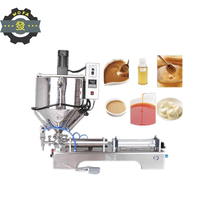 JIAHE Machine de remplissage à piston pneumatique semi-automatique pour shampooing au miel crème sauce tomate lotion pommade pâte liquide épaisse