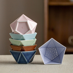 Juego de tazones pequeños de porcelana para fruta, té y aperitivos, estilo fresco y lindo, regalo Budista. - Product Image 1