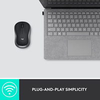Souris sans fil Logitech M186 2.4GHz avec mini récepteur USB Design portable bureau ordinateur portable souris de bureau
