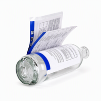 OEM Custom Tweelaagse Stickerlabels Dubbellaagse Druk Groothandel Zelfklevende Labels voor Cosmetica Voedsel Flessen Potten