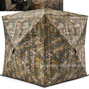 Carpa de Caza Hexagonal con Estructura de Aleación de Aluminio, Camuflaje, Una Sola Capa, Transpirable, para Uso en Exteriores en Tres Estaciones - Product Image 2