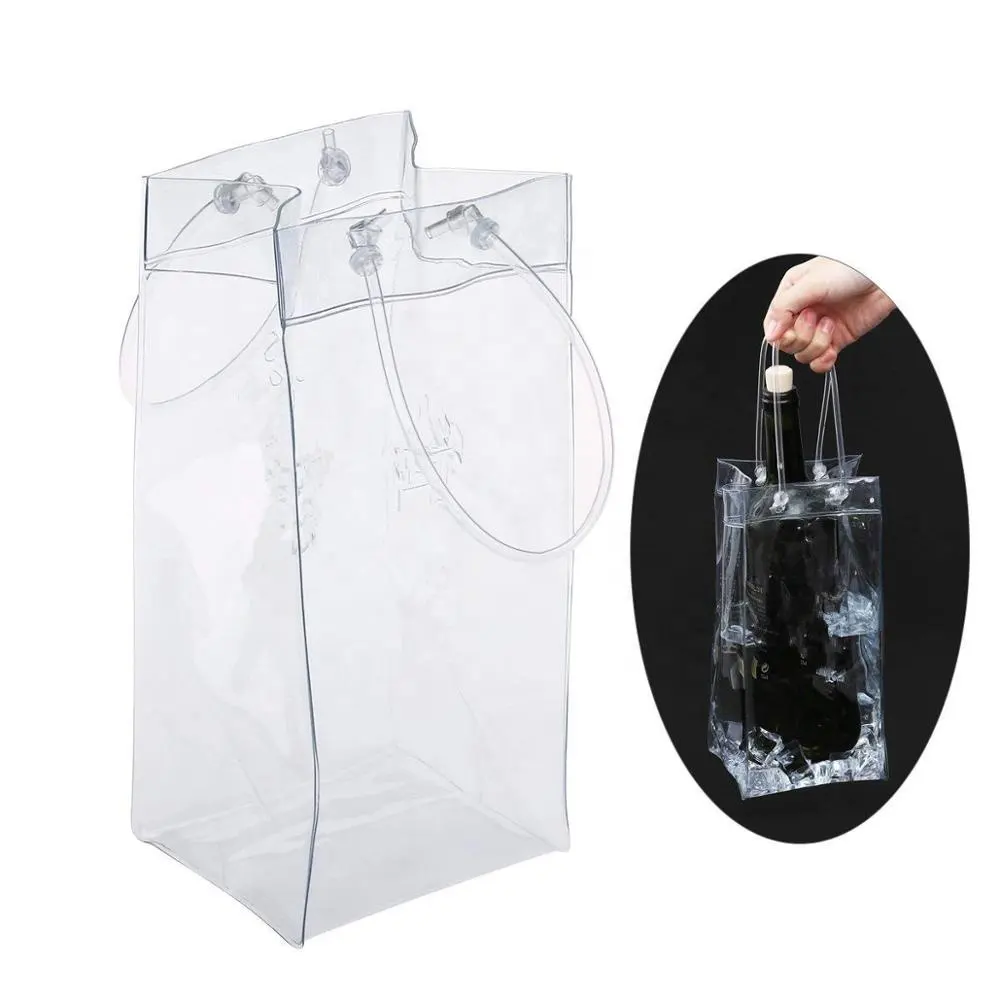 Pinghu Sinotex Clear Transparente benutzer definierte Wein PVC Tragetaschen