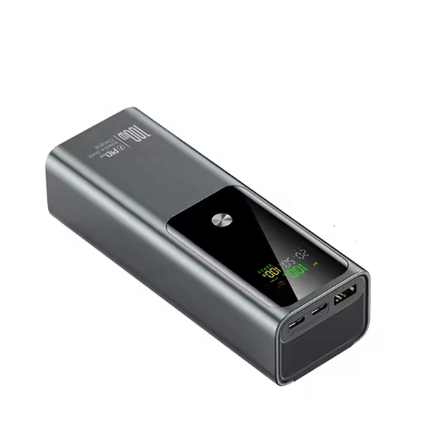 OEM 20000mAh PD3.1 100W 15W Super Fast Charge Slim Portable 2-in-1 3-Port LED Display Power Bank Laptop Compatible