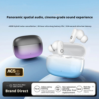 Auriculares Inalámbricos TWS con Clip para Oreja, Color Degradado, Cancelación de Ruido ANC 5.4, Sonido Estéreo HiFi, Baja Latencia, 5-10 Horas de Duración
