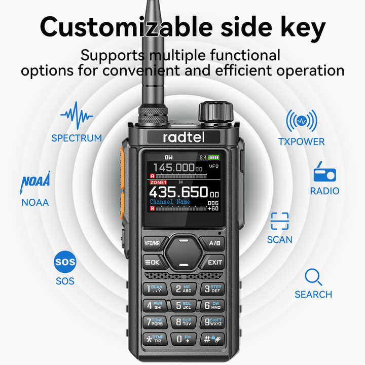 Radtel RT-910B Scanner ANTENNE MARINE PROGRAMMATE VHF UHF AM FM