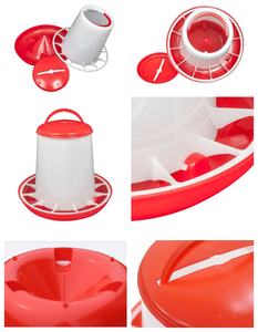 पोर्टेबल 1.5 किलोग्राम-12 किलोग्राम बड़ा पोल्ट्री फीडर और ड्रायर लाल सफेद लटकने चिकन फीडर ट्रफ को नई स्थिति की बिक्री के लिए - Product Image 4