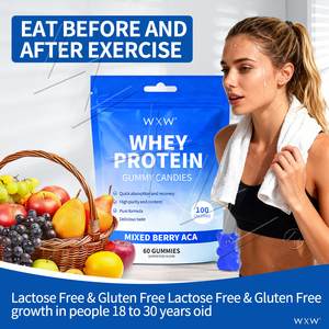 Gummies de protéines de lactosérum sans sucre à marque distributeur, très demandées, pour le soutien énergétique et la croissance musculaire - Product Image 5