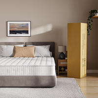 Matelas de mousse de Latex de mémoire de 10 pouces avec les meubles de maison refroidissant les matelas hybrides de ressort d'hôtel de poche de mousse de mémoire de Latex