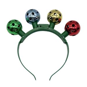 Carnival Party Glowing <strong>Disco</strong> Hole <strong>Ball</strong> <strong>Headband</strong> 4Led Light Colorful Bow Design with Bag Packed Christmas and Easter Party Props - Product Image 5