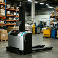 Chariot à palettes électrique autonome AGV AMR SLAM de 1,5 tonne, robot d'entrepôt pour la manutention automatisée des matériaux et le transport de palettes
