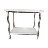 Équipement de restaurant de table de travail en acier inoxydable de Chine-Table De Travail Inox