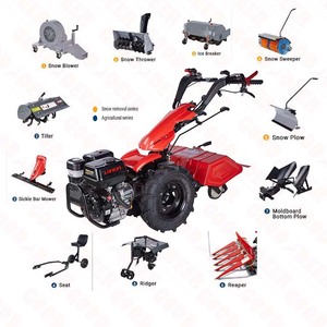 Tractor de pie con motor diésel multifunción Bcs Tiller, máquina barredora de nieve y deshierbe - Product Image 6