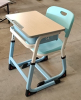 Conjuntos de Escritorio y Silla Ajustables de Fábrica para Escuelas, Escritorio Escolar con Tamaños Personalizados, Conjunto de Sillas y Mesas para Aulas, Escritorio y Silla para el Aula