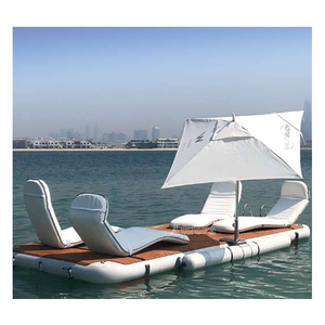 Fun-muelle flotante inflable, colchoneta <span class=keywords><strong>de</strong></span> Yoga <span class=keywords><strong>de</strong></span> <span class=keywords><strong>agua</strong></span> con bomba <span class=keywords><strong>de</strong></span> aire eléctrica - Product Image 6