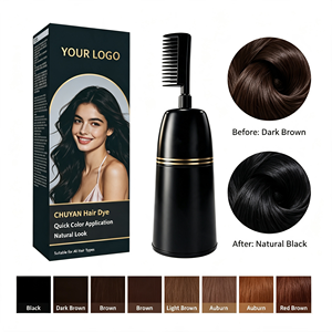 Crema de Pigmento Capilar Permanente Jet Black Natural Essence con Brocha Aplicadora, Precio de Fábrica, Calidad Profesional - Product Image 1