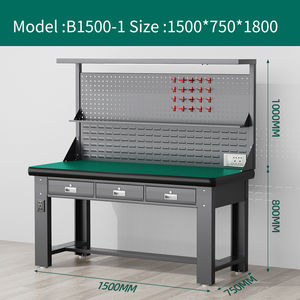 다기능 저장 캐비닛 도구 캐비닛 작업대 차고 다목적 냉간 압연 강판 작업대 - Product Image 6