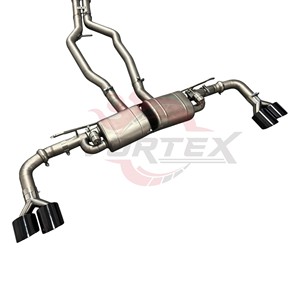 Vortex Titanium Catback <b>Sandblasted</b> Performance Valve Control Muffler for Porsche Cayenne 957 2006-2010 Sport Sound - Product Image 5