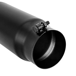 Embout d'échappement noir 3 "* 4" * 12 "Boulon universel sur tuyau d'échappement <span class=keywords><strong>diesel</strong></span> en acier inoxydable - Product Image 4