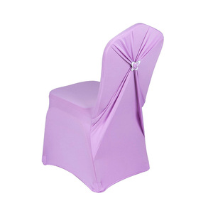Bao gồm tất cả cho Lycra ghế slipcovers qua biên giới đám cưới sữa lụa đàn hồi khách sạn ghế bìa với bướm khóa - Product Image 2