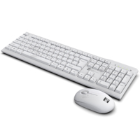 Keyboard dan Mouse Nirkabel Mini Komputer Tipis dan Ringan 2.4Ghz