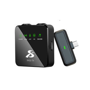 Micrófono de Solapa Inalámbrico SX10 para Escritorio con Cancelación de Ruido, Batería de 16 Horas, Grabación de Audio/Video para iPhone y Android - Product Image 1