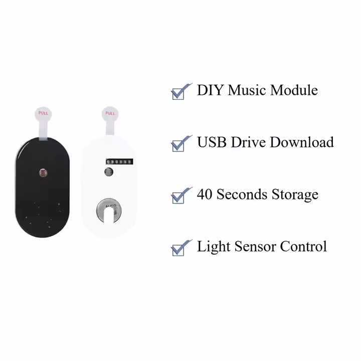 Sound Module Light Perception MP3 Audio Playback Toy Voice Recorder Speaker for Toys Light Sensing Control Audio Module Sound