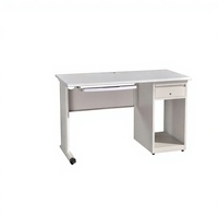 Table de bureau à structure métallique, table d'étude en acier, mobilier de bureau, table de travail pour ordinateur, bureau à domicile