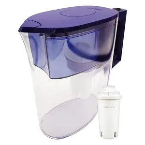 Ultra Slim 5 Cup Water Filter Jarro com 1 Filtro Padrão BPA Livre WQA Certificado Reduz Cobre Mercúrio Cloro & More