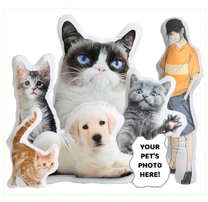 Tùy Chỉnh 3D In Pet Gối Đệm Lông Cừu Sang Trọng Cat Dog Shape Gối Pet Thiết Kế Đệm Gối Quà Tặng Mới Lạ - Product Image 5